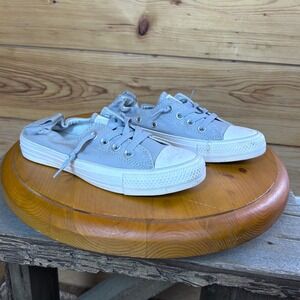 Converse Chuck Taylor All Star Shoreline Slip On Grey Sneakers Stretch Womens 6